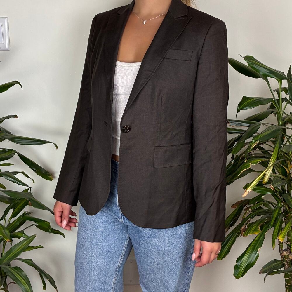 Lands End Chocolate Brown Blazer